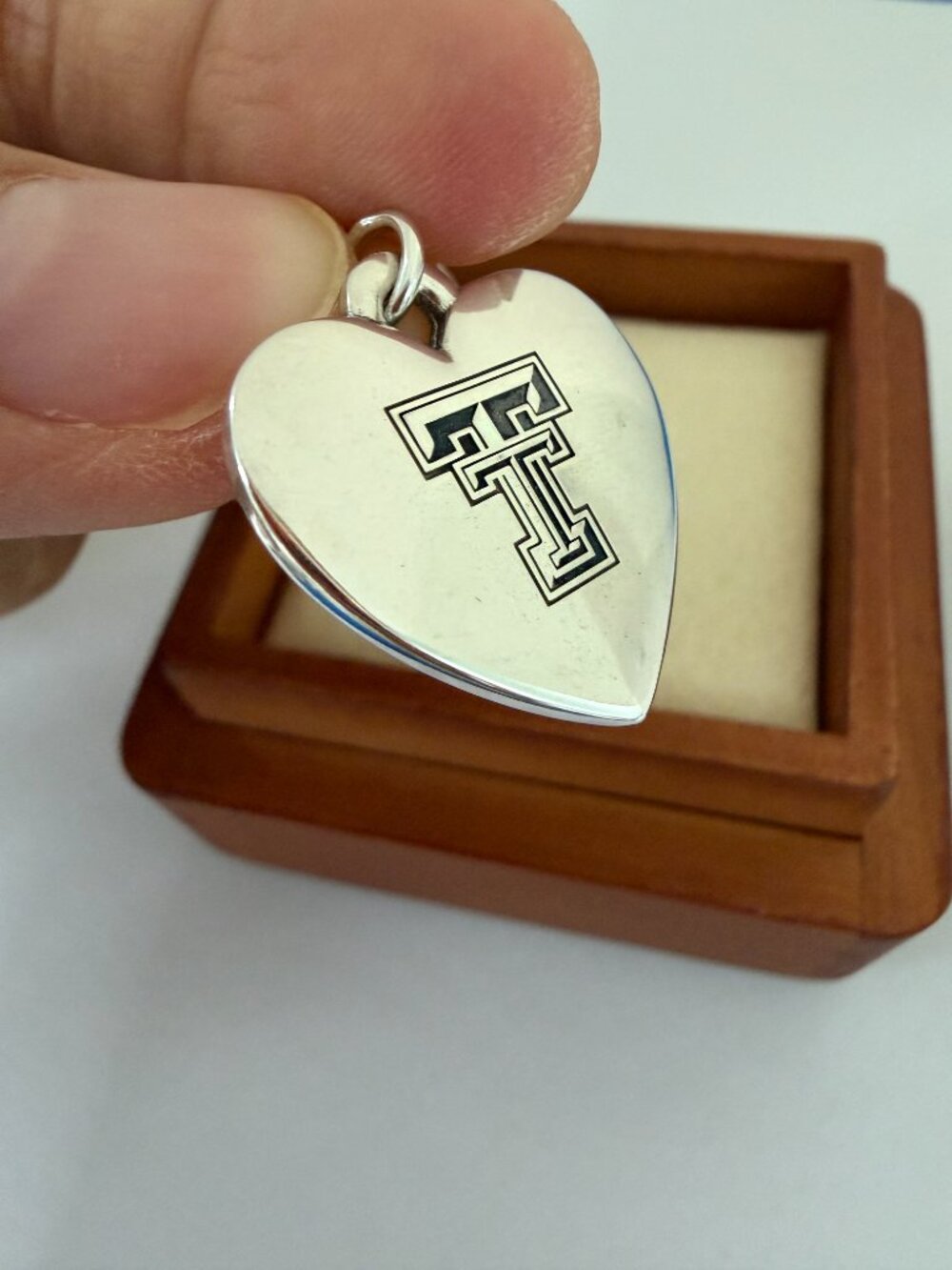 James Avery Texas Tech University Classic Heart Charm